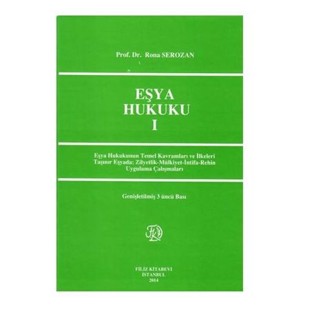  Eşya Hukuku 1 