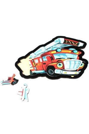 İtfaiye Puzzle - Ahşap