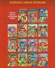 Dünya Çocuk Klasikleri Serisi Etkinlikli Hikaye Kitapları 40 Kitap 10 Takım