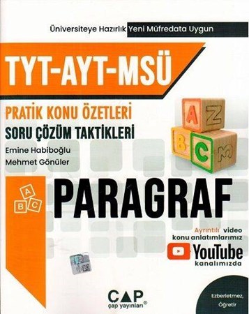 TYT AYT MSÜ Paragraf Konu Özetli Soru Çözümleri