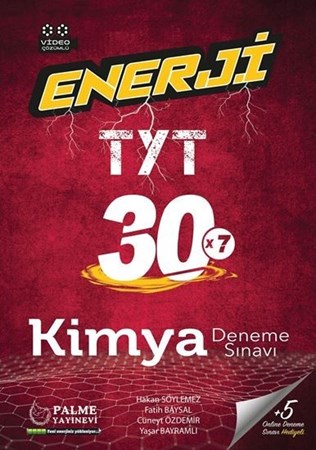 Palme Enerji Tyt Kimya 30 Deneme Sınavı