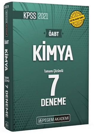 2021 Kpss Öabt Kimya Tamamı Çözümlü 7 Deneme