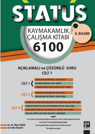 Status Kaymakamlık Çalışma Kitabı 6100 Açıklamalı Çözümlü Soru (3 Cilt Takım)