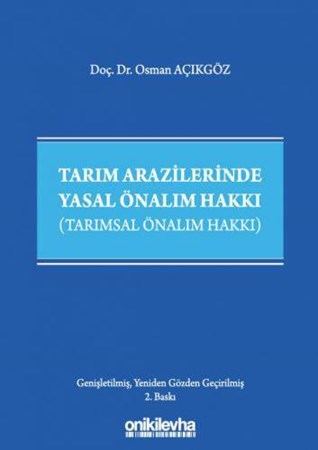 Tarım Arazilerinde Yasal Önalım Hakkı (Tarımsal Önalım Hakkı)