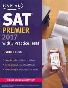 Kaplan Sat Premier 2017 With 5 Practice Tests Online Book