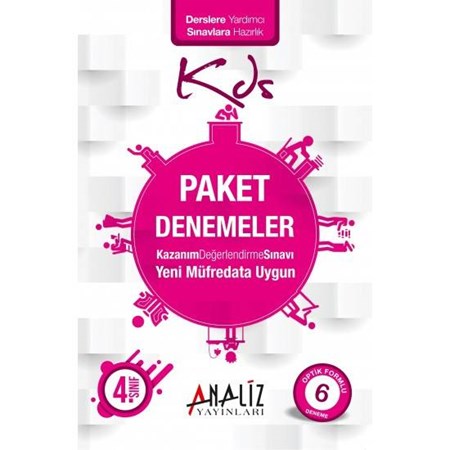 ANALİZ YAYINLARI 4.SINIF PAKET DENEME SINAVI 6'LI DENEME