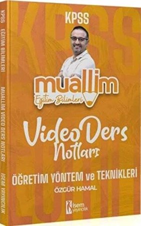 KPSS Eğitim Bilimleri Muallim Öğretim Yöntem ve Teknikleri Video Ders Notları