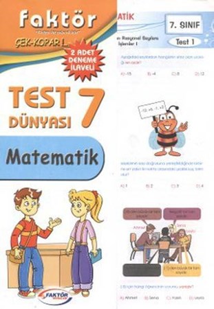 7.sınıf Matematik Test Dünyası Çek Kopar 2 Adet Deneme İlaveli