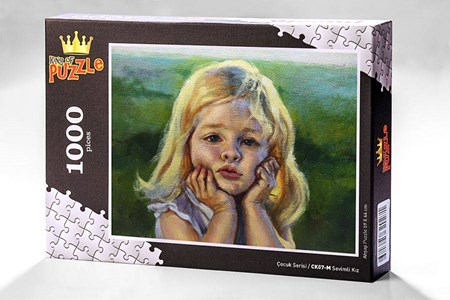 Çocuk Serisi Sevimli Kız 1000 Parça Puzzle Ck07 M