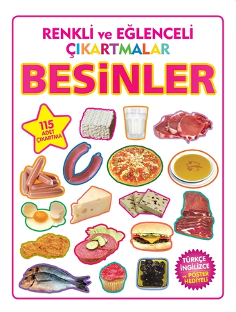 Renkli ve Eğlenceli Çıkartmalar Besinler