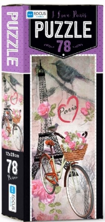 Blue Focus I Love Paris - Puzzle 78 Parça