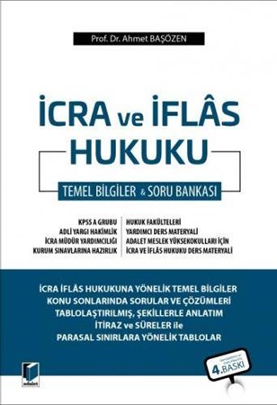 İcra ve İflas Hukuku Temel Bilgiler Soru Bankası