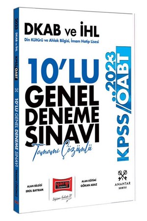 Din Kültürü ve Ahlak Bilgisi İmam Hatip Lisesi (Dkab ve İHL) Öğretmenliği Tamamı Çözümlü 10 Deneme