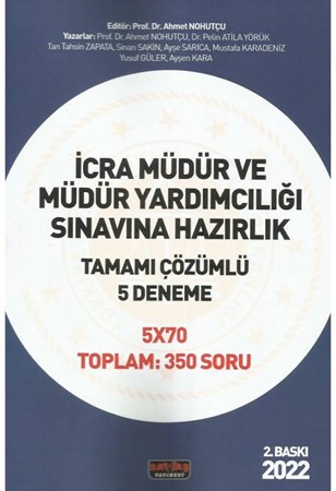 İcra Müdür ve Müdür Yardımcılığı Sınavına Hazırlık Tamamı Çözümlü 5 Deneme