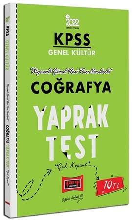 Yargı Yayınları 2022 KPSS Lisans Coğrafya Yaprak Test