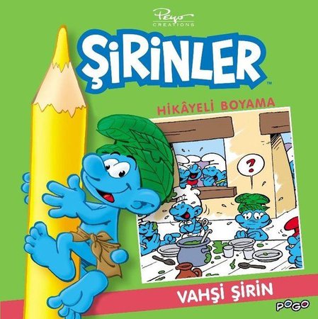 Vahşi Şirin Hikayeli Boyama - Şirinler