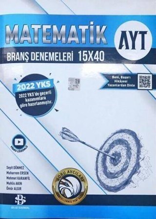 AYT Matematik 15 x 40 Branş Denemeleri