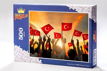 Türkiye Serisi Bayrak Sevgisi 500 Parça Puzzle Tr02 D