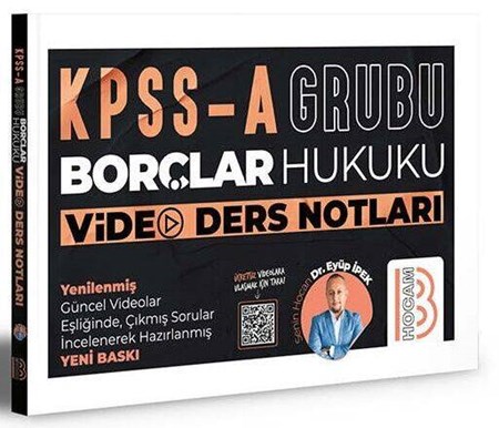 Benim Hocam Yayınları KPSS A Grubu Borçlar Hukuku Video Ders Notları