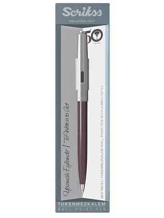 Scrikss 77 Tükenmez Kalem Bordo