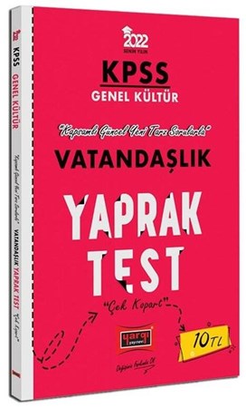 Yargı 2022 KPSS Vatandaşlık Yaprak Test Çek Kopart Yargı Yayınları