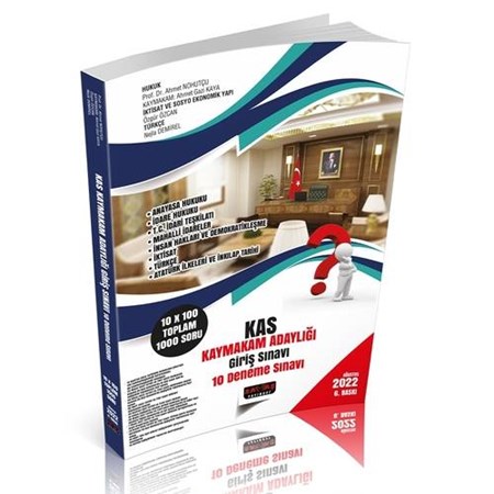 KAS Kaymakam Adaylığı Sınavı 10 Deneme