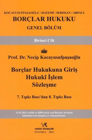  Borçlar Hukuku Genel Bölüm Cilt - 1