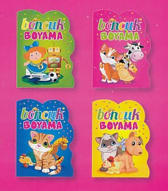 Boncuk Boyama (4 Kitap - Şekilli Kesim)