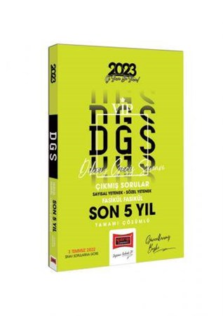 2023 DGS Son 5 Yıl Tamamı Çözümlü Fasikül Fasikül Çıkmış Sınav Soruları