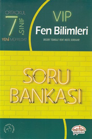 Editör 7. Sınıf Vip Fen Bilimleri Soru Bankası Yeni