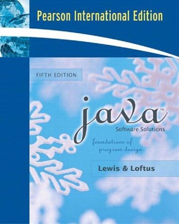 Java / Software Solutions Foundations Of Program Design