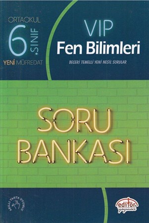 Editör 6. Sınıf Vip Fen Bilimleri Soru Bankası