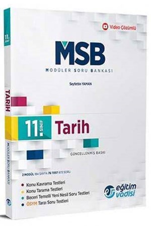 11. Sınıf Tarih Güncel MSB Modüler Soru Bankası