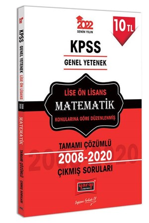 Yargı Yayınları 2022 KPSS GY Lise Ön Lisans Matematik Tamamı Çözümlü Çıkmış Sorular