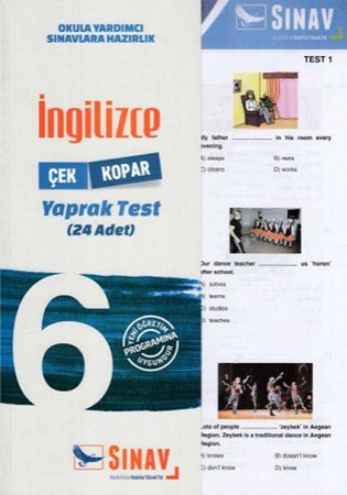 Sınav 6. Sınıf İngilizce Çek Kopar Yaprak Test Yeni