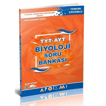 TYT AYT Biyoloji Tamamı Çözümlü Soru Bankası