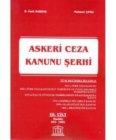 Askeri Ceza Kanunu Şerhi 3.cilt