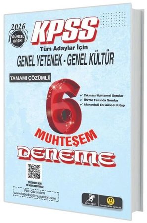 Dev Kadro 2026 KPSS Genel Yetenek Genel Kültür Muhteşem 6 Deneme Çözümlü