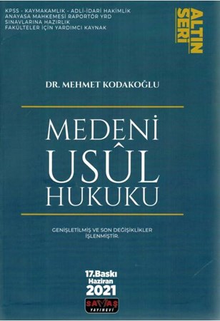 Medeni Usul Hukuku (Altın Seri)