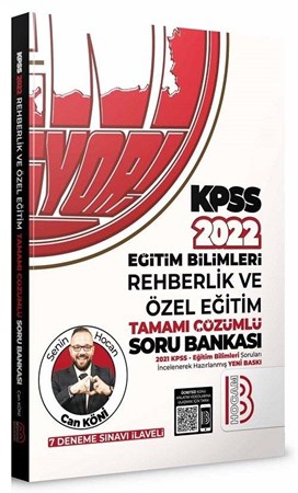 2022 KPSS Eğitim Bilimleri Rehberlik ve Özel Eğitim Soru Bankası Çözümlü - Can Köni Benim Hocam Yayınları