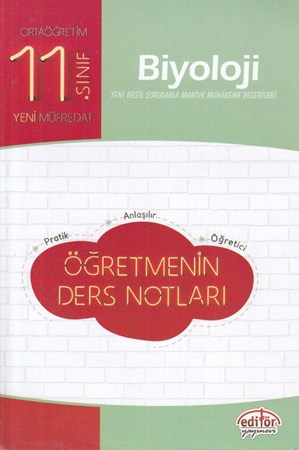 Editör 11.sınıf Biyoloji Öğretmenin Ders Notları