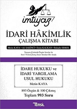 İdari Hakimlik Çalışma Kitabı /imtiyaz / İdare Hukuku Ve İdari Yargılama Usul Hukuku