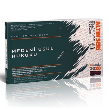 Medeni Usul Hukuku Hocasından Ders Notları