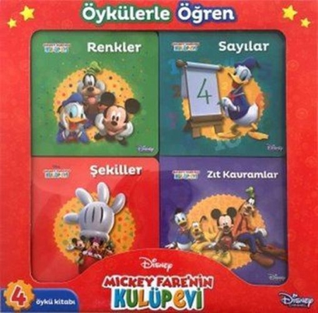 Mickey Fare’nin Kulüpevi Öykülerle Öğren (4 Kitap - Ciltli)