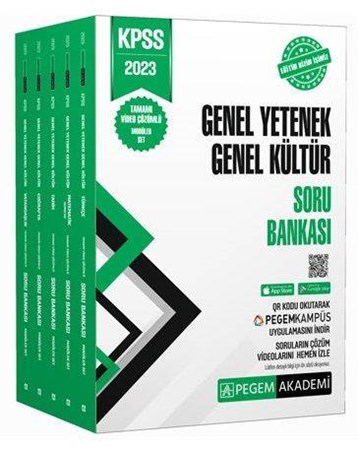 KPSS Genel Yetenek Genel Kültür Tamamı Video Çözümlü Modüler Soru Bankası Seti 5 Kitap