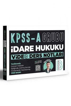 KPSS A Grubu İdare Hukuku Video Ders Notları