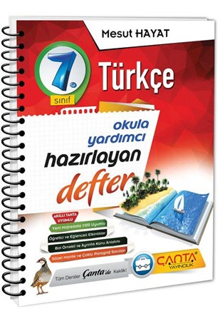 7. Sınıf Türkçe Hazırlayan Defter