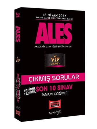 2022 ALES Son 10 Sınav Çözümlü Fasikül Fasikül Çıkmış Sorular