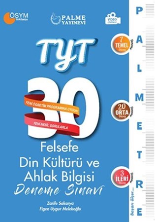 TYT Felsefe Din Kültürü ve Ahlak Bilgisi Palmetre 30 Deneme Sınavı