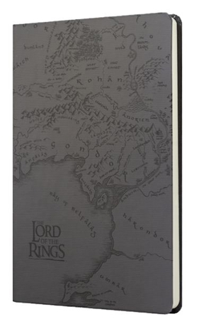 Lotr Orta Dünya Haritası Sert Kapak Butik Defter Siyah